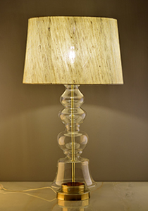 Clear color Ilke Table Lamp by Sahil & Sarthak